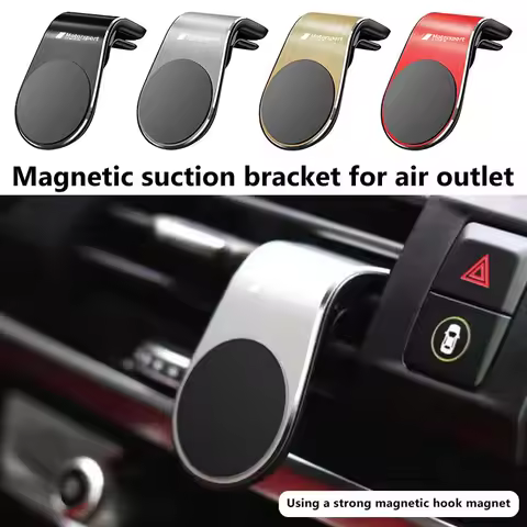 Universal Car Air Vent Metal Portable Magnetic Holder Phone For BMW M E84 F10 F20 F15 F25 iX iX1 iX2