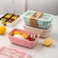 PP Jerami Gandum Tempat Makan 850ml / Kotak Tempat Makan 3 in 1