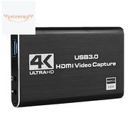 HDMI Video Capture Card 4K Screen Record USB3.0 1080P 60FPS Game Capture Device