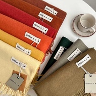 Solid Color Cashmere Scarf Length 73*26 Inches/300 Grams Cloth