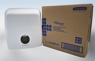 กล่องใส่กระดาษชำระม้วนใหญ่ AQUARIUS JRT Jumbo Roll Toilet Tissue Dispenser White Gray Colour by  Kimberly-Clark  ของแท้ 100%  มีของพร้อมส่ง