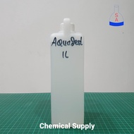 Aquadest 1 Liter Air Suling Distilled Water Aquades Akuades