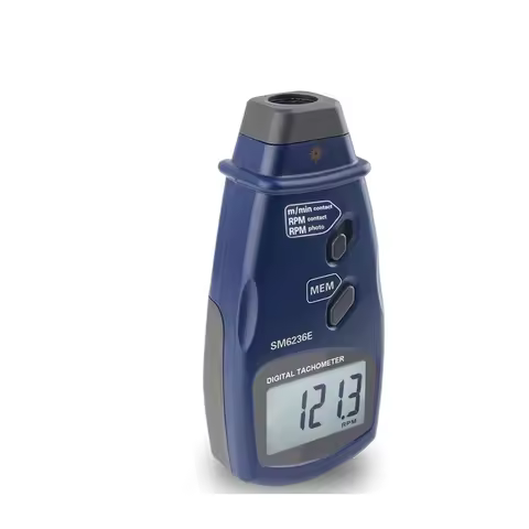 SM6236E 2 In 1 Digital Tachometer Contact/Non-Contact Photo Tachometer RPM Tach Meter 2.5 To 99,999 
