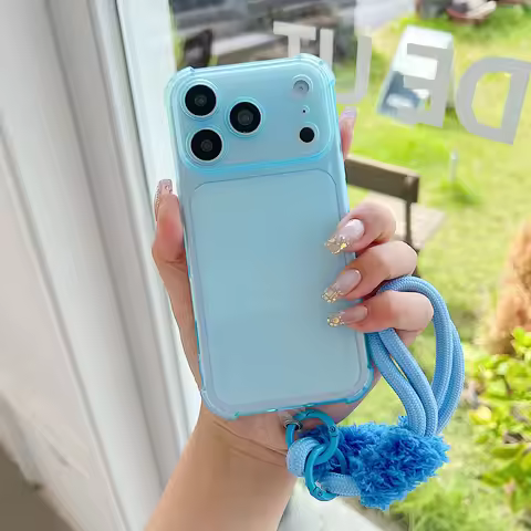 Armor Transparent With Lanyard Phone Case For Xiaomi POCO X8 M8 F8 M6 F6 F7 X7 M7 X6 Pro C85 C75 C71