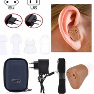 Alat Bantu Dengar Pendengaran Mini Kecil Cas Charger Suara Jernih