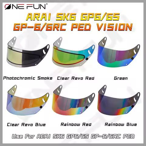 Photochromic Motorcycle Helmet Visor for Arai SK6 GP6 6S 6RC PED HD Anti-Scratch Anti-Fog Anti-Burst