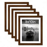 1PC 12x16in 11x14in 8x10in 5x7in 4x6in Brown Wood Color Multifunctional Picture Frame Wall Tabletop 
