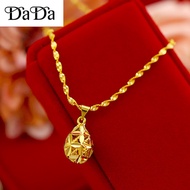 New Saudi Gold 916 Pawnable Saudi Gold Original Necklace For Women Oval Necklace