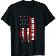 Ham Radio Operator American Usa Flag Amateur Radio T-Shirt