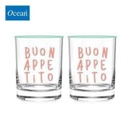 แก้วน้ำ 385 มล. OCEAN GLASS SIP O'CLOCK NIGHT MINT แพ็ก 2 ใบ (1271423)