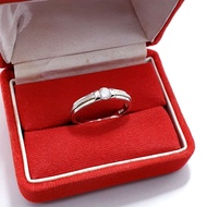 Men's Ring or Ring Authentic 925 SilverWanita with White Gold Plating - 925 Silver Ring Jewelry