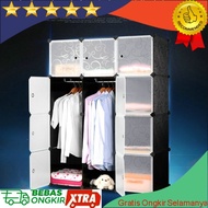 Rangka Baja Ringan Magic Wardrobe Lemari Baju Plastik DIY 12 Pintu