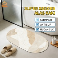 Diatom Mud Absorbent Floor Mats  Anti-slip Entrance Doormat Absorbent Quick Dry Entrance Door Mat Ba
