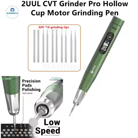 2UUL DA85 CVT GRINDER Pro Polishing Pen Adjustable 0-35000RPM Low Noise Precision Phone Repair CPU C