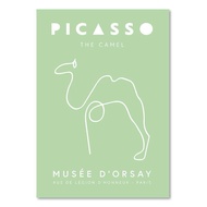 Vintage Picasso Camel Poster Room Deco