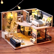 DIY Hut Model 3D Puzzles Intelligent Fun House Crafts DIY Miniature house model Duplex House Comfort
