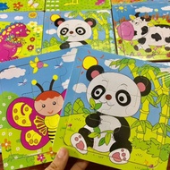 9-piece wooden puzzle