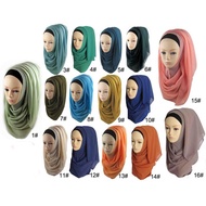 online Women Chiffon Hijab Hejab Islamic Scarf Muslim Tudung Bawal