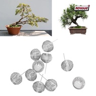 ROWAN1 10pcs Bonsai Baskets, Stainless Steel Small Plant Gardening Fertilization Baskets, Portable W
