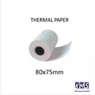 THERMAL PAPER ROLL 80MM x 75MM - KERTAS RESIT