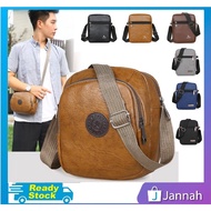 Jannah Beg Bahu Jinjing Silang Lelaki ( Sport Men Teenage Travel Office Dinner Sling Shoulder Tote B