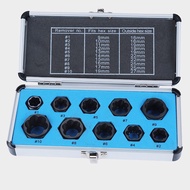 Nut Screw Remover Extractor Removal Set (Low) 11pcs Broken / Damaged Bolt Nut Screw Remover Extracto