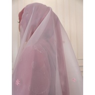 IRIS RAFAEL Shawl Organza - STAR Sulam | Organza with Embroidery