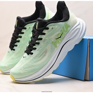 ZVK3 HOKA M CLIFTON 10 Lightweight Low-Top Sports Running Shoes Light Green XAA9 P1ZE HU4I