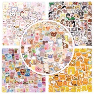 500Cute little bear girl style ins Cartoon character planner stickers, stationery, luggage, note sti