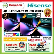HISENSE 55" 65" 75" 85" 100" 4K ULED Mini LED UHD Smart TV U7Q Series 55U7Q / 65U7Q / 75U7Q / 85U7Q 