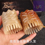 WGBNatural horn comb, pure massage shampoo comb, head comb, large tooth wide tooth anti-hair loss comb天然牛角梳纯按摩洗头梳抓头部梳大齿宽齿防脱发梳子 9.8 appointment