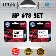 [LIFETIME WARRANTY] GENUINE HP 678 BLACK INK / COLOUR INK CARTRIDGE - HP Deskjet Ink Advantage 1515 