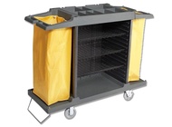 AF08169 Multifunction Service Cart Big - 4 Shelf Housekeeping Cart Janitorial Trolley Hôtel Trolley