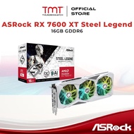 TMT ASRock Radeon RX 7600 XT Steel Legend OC 16GB GDDR6 Graphics Card