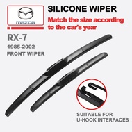 Mazda RX-7 wiper blade set for 1985-2002 FC FD banana type front window silicone hybrid car windshie