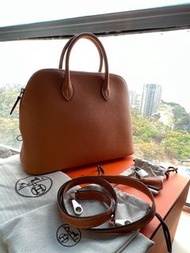 全新未使用 Hermes Bolide 1923 30 toffee brand new  有單 非 lindy constance