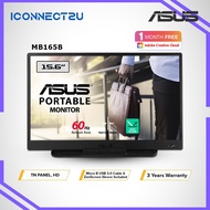 Asus Zenscreen 15.6" MB165B WXGA TN 60Hz USB 3.0 Narrow Bezel Portable Monitor