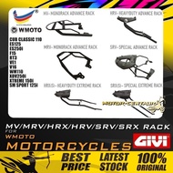 MONORACK GIVI (MV/HRV/HRX/SRV/SRX/J RACK/WITH LED) FOR WMOTO XTREME 150I,ES250I,CUB CLASSIC 110,WM11
