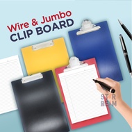 Wire/Jumbo PU Clip Board (A4/F4) Document Holder /Papan Keratan /Papan Klip/Papan Fail Keras/Menu Bu
