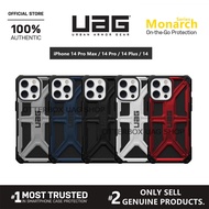 UAG iPhone 14 Pro Max / 14 Pro / 14 Plus / 14 / 13 12 Pro Max / 13 12 Pro / 13 12 Mini Case Cover Monarch with Rugged Lightweight Slim Shockproof Protective iPhone Casing