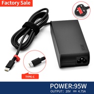 Lenovo 95W Type-C laptop charger for Lenovo Thinkpad Carbon x1 5th 6th Gen, GX20M33579 4X20M26268 Id
