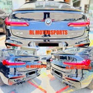 Bmw g02 x4 x4m CS style m4 rear boot trunk carbon fiber ducktail lip spoiler bodykit body kit wing