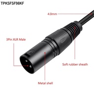 TPKSFSF98KF 3 Pin Balanced Adapter Cord, Plug and Play 30cm / 11.8in XLR Male to Dual Female Splitte