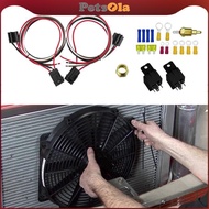 [PETSOLA] Auto Cooling Fan Relay Kit 185 On 175 Off 40 Amp Relay Thermostat Temperature Sensor Switc