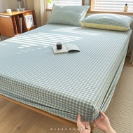 Set-ผ้าปูที่นอนMUJI-STYL ขนาด 3.5ฟุต/5ฟุต/6ฟุต สูง14นิ้ว Cotton100% พร้อมปลอกหมอน