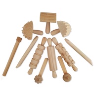 12pcs/set Children DIY Slime Plastic Clay High Grade Wood Tool Plasticine Supplies Slime Dough Educa