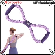 NORBORTO Yoga Tensioner, Multi-functional Silicone Rope 8-Line Puller, Portable 10/15/20 Pounds Resi