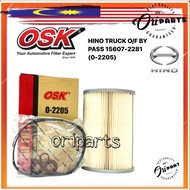 OSK 0-2205 HINO TRUCK OIL FILTER  BY PASS (15607-2281)