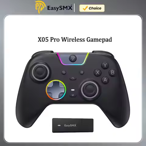 EasySMX X05 Pro Wireless Gamepad，Game Controller with Dual Rumble Motors, Impulse Triggers for PC Ni