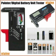 ELAINE Battery Volt Tester Test Tool Digital AAA/C/D/9V/1.5V Button Cell Voltage Checker